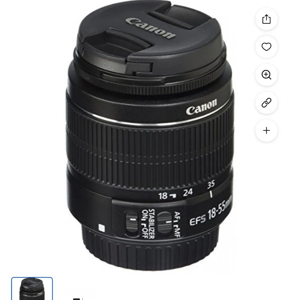 Canon Black EFS 18-55mm Lens